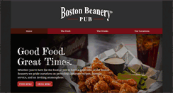 Desktop Screenshot of bostonbeanery.com
